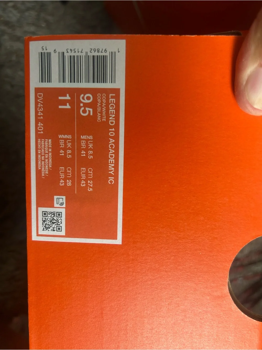 Nike Indoor Soccer Shoes Men’s 9.5